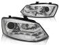Preview: LED Tagfahrlicht Design Scheinwerfer für VW Polo 6R 09-14 chrom